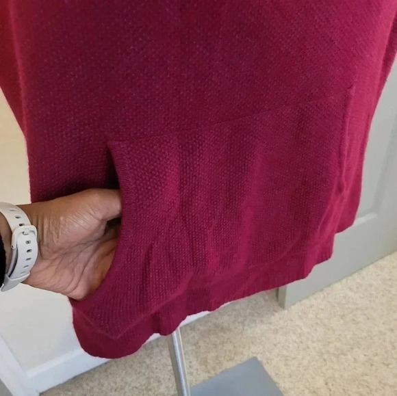 Bryn Walker Cowl Neck Sweater Poncho Sleeveless Cashmere/Lambswool Blend(L) - Picture 7 of 9